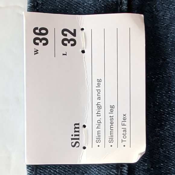 NWT Goodfellow & Co. Slim Total Flex Denim Jeans W36 x L32 Dark Wash Blue - Picture 5 of 15